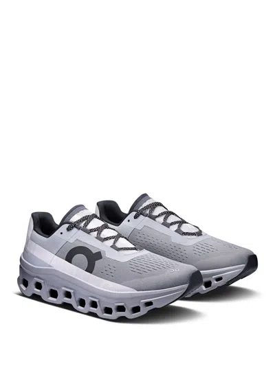 On Running Cloudmonster Sneakers With Technical Fabric Upper And Ultralight Sole In Gray