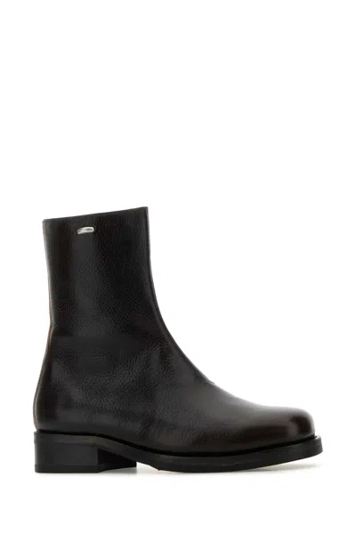 Our Legacy Dark Brown Leather Camion Boots