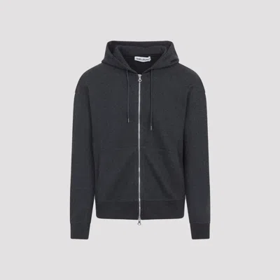 Our Legacy Charcoal Grey Cotton Rascal Hoodie With Front Zipper