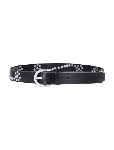 Our Legacy Star Studded Fall Belt In Black
