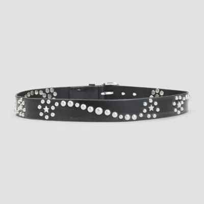 Our Legacy Star Studded Fall Belt In Black