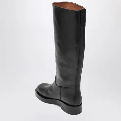 Paris Texas Black Napa Leather Boots In Black