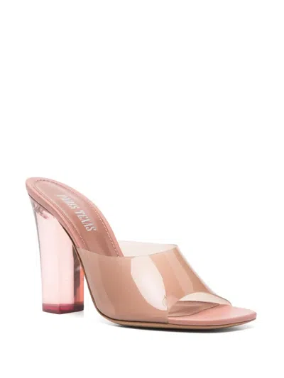 Paris Texas 100mm Ava Mule In Pink