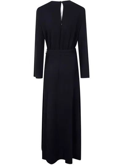 P.a.r.o.s.h Parosh Cady Long Dress In Black