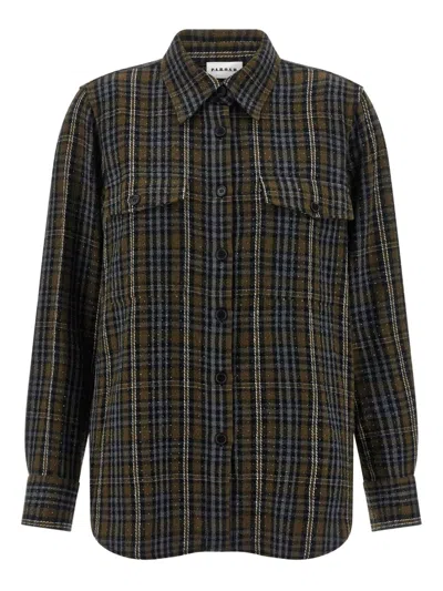 P.a.r.o.s.h Parosh Sequined Cotton Shirt In Brown
