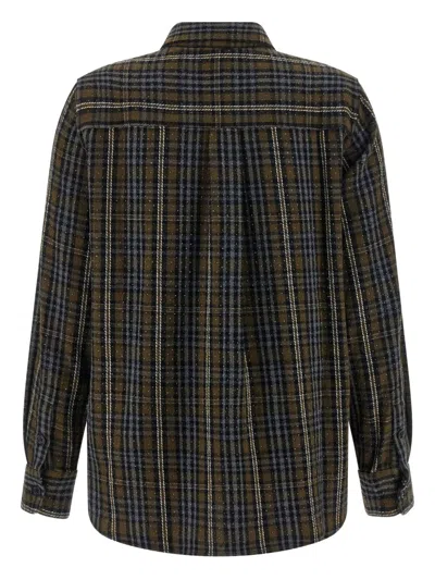 P.a.r.o.s.h Parosh Sequined Cotton Shirt In Brown