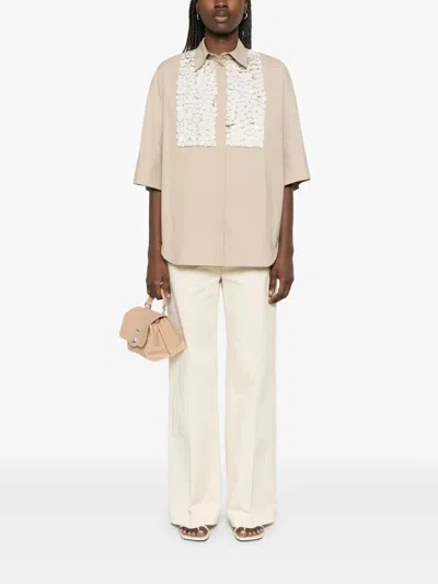 P.a.r.o.s.h Parosh Shirt With Decorative Details In Brown
