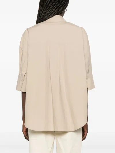 P.a.r.o.s.h Parosh Shirt With Decorative Details In Brown