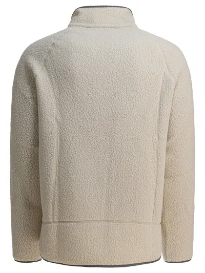 Patagonia Textured Fleece Jacket With High Collar In Multi