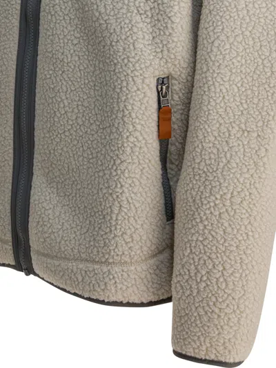 Patagonia Textured Fleece Jacket With High Collar In Multi