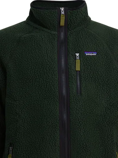 Patagonia Mens Retro Pile Relaxed-fit Woven Jacket Old Growth Green In Green