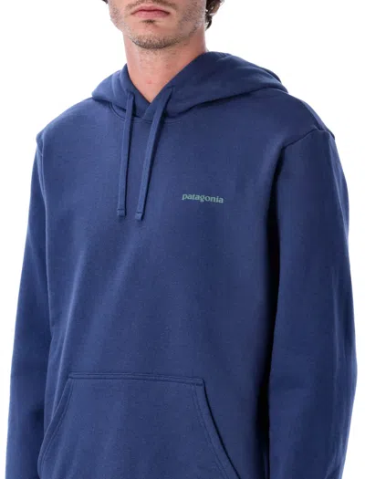 Patagonia Boardshort Logo Uprisal Drawstring Hoodie In Blue