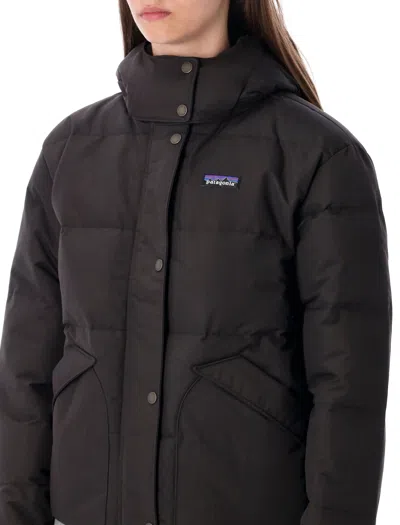 Patagonia Downdrift Recycled Down Jacket With Removable Hood In Black