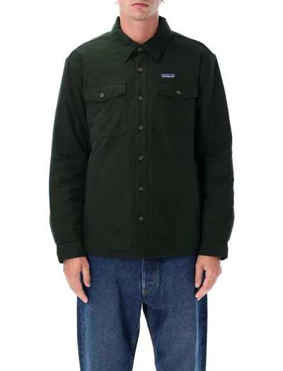 Patagonia Fjord Flannel Insulated Shirt In Black