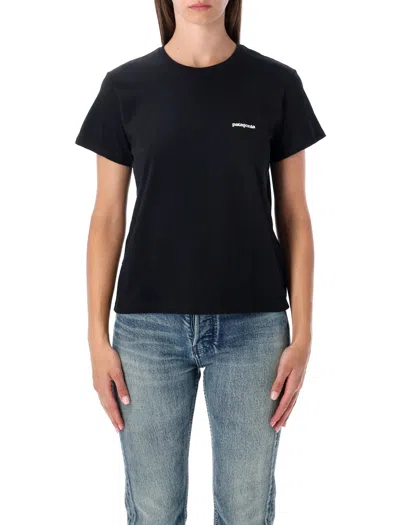 Patagonia Logo-detail Short-sleeved T-shirt In Black
