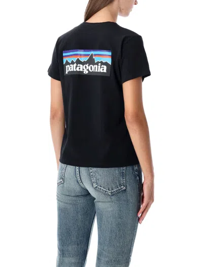 Patagonia Logo-detail Short-sleeved T-shirt In Black