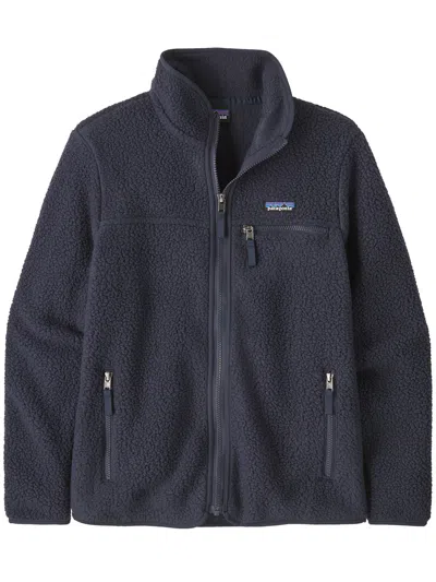 Patagonia Retro Pile Fleece Jacket In Blue