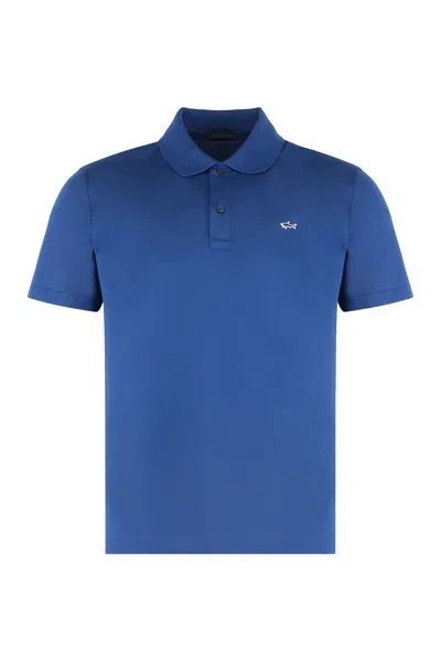 Paul & Shark Short Sleeve Polo Shirt Featuring Collar In Black