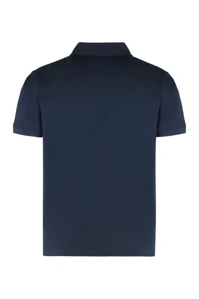 Paul & Shark Short Sleeve Polo Shirt And Collar In Black