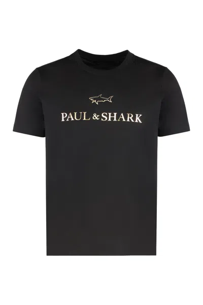 Paul & Shark Cotton Jersey T-shirt Featuring Logo Design