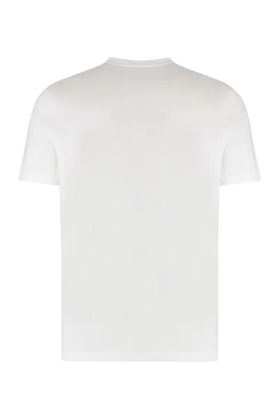 Paul & Shark Cotton Jersey Basic Crew Neck T-shirt In White