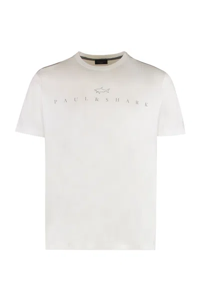 Paul & Shark Cotton Jersey T-shirt Featuring Logo Print