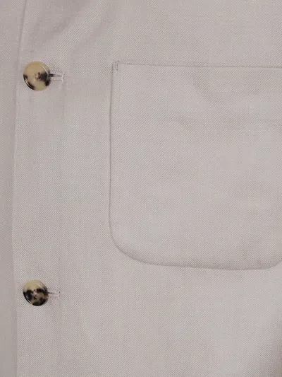 Paul Smith Button-fastening Patch-pocket Jacket In Neutral