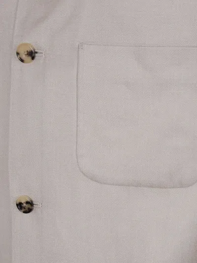 Paul Smith Button-fastening Patch-pocket Jacket In Neutral