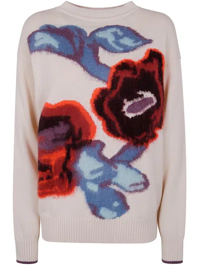 Paul Smith Womens Knitted Sweater Crew Neck In Neutral