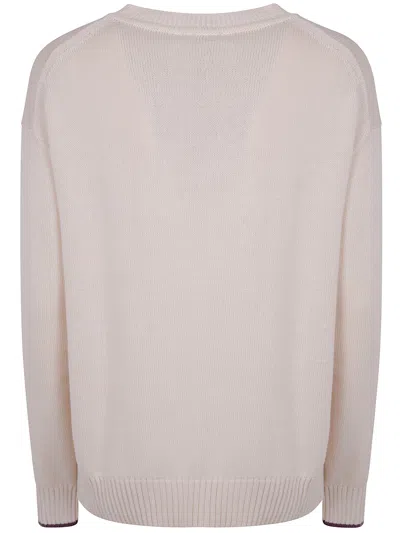 Paul Smith Womens Knitted Sweater Crew Neck In Neutral