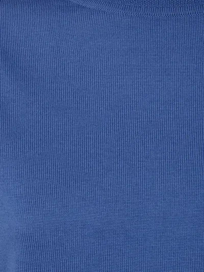 Paul Smith Womens Knitted Sweater Roll Neck In Blue
