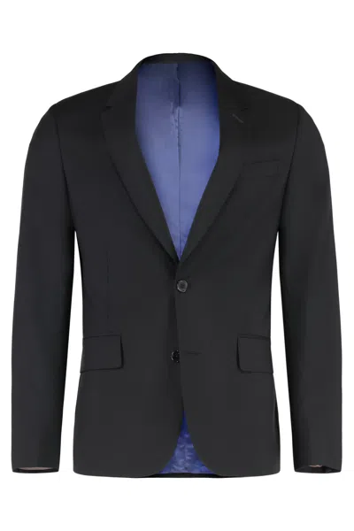 Paul Smith Wool And Mohair Two Piece Suit In Black