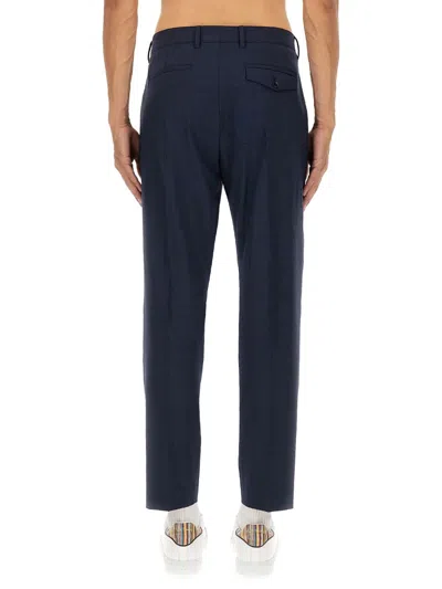 Paul Smith Tailored Slim-fit Wool Pants With Cropped Length In Black