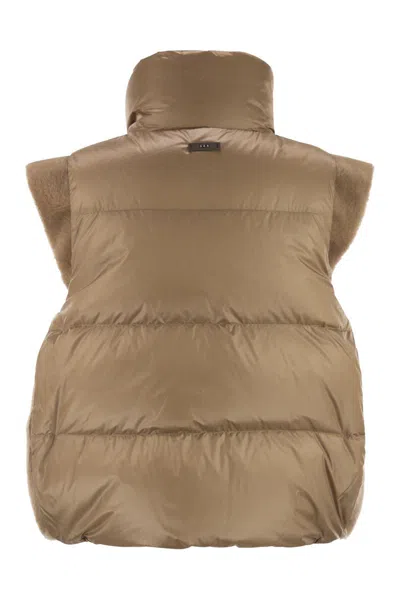 Peserico Down Vest With Winged Collar