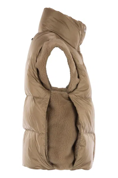 Peserico Down Vest With Winged Collar