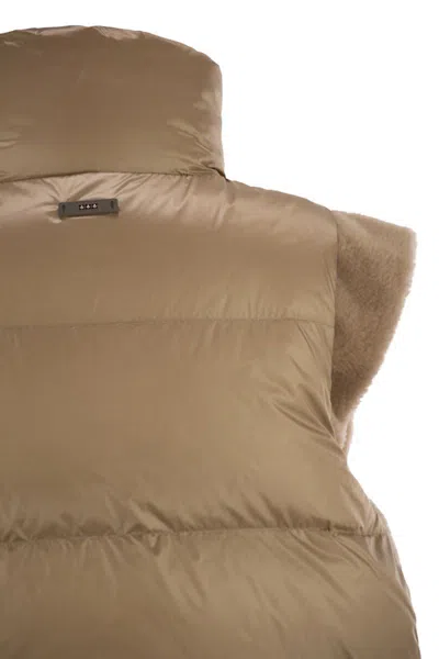 Peserico Down Vest With Winged Collar