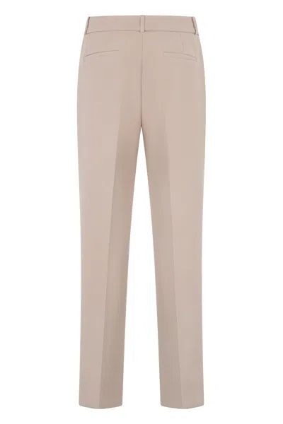 Peserico Straight-leg Trousers In Pink