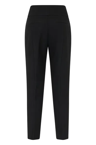 Peserico Straight-leg Trousers In Black