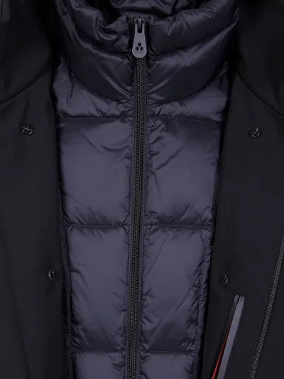 Peuterey Double-breasted Down Jacket In Blue