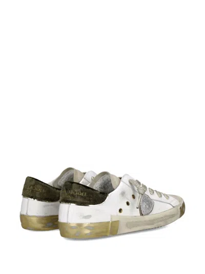 Philippe Model Paris Padded Tongue Lace-up In White