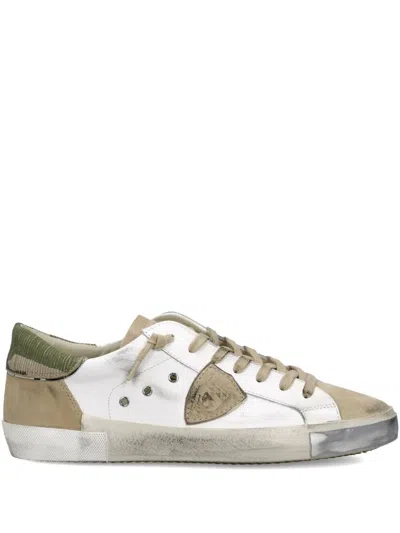 Philippe Model Prsx Low Man Sneakers Shoes In Brown