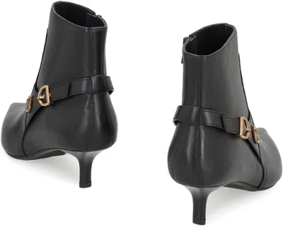 Pinko Booties With Love Birds Logo On The Strap In Multi