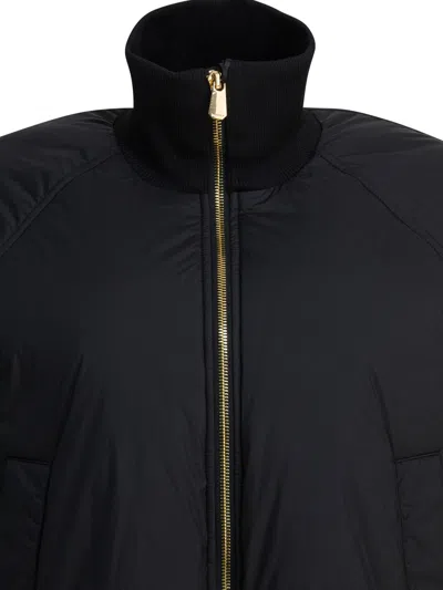 Pinko High-neck Zip-front Jacket In Black