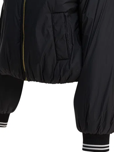 Pinko High-neck Zip-front Jacket In Black