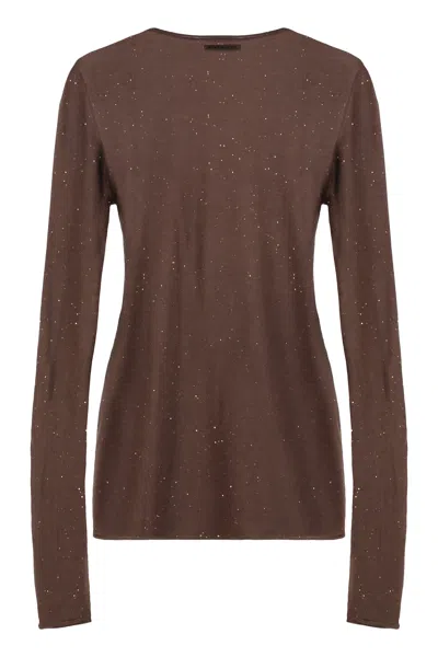Pinko Pico Long Sleeve Sequin Top