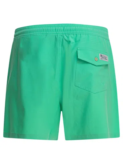 Polo Ralph Lauren 5.75-inch Traveler Classic Swim Trunk Man Swim Trunks Green Size Xxl Recycled Poly In Green