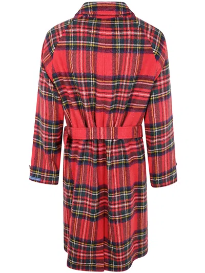 Polo Ralph Lauren Balm Single Breasted Top Coat Clothing In Red
