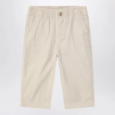 Polo Ralph Lauren Beige Cotton Pants In Gray