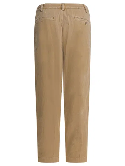 Polo Ralph Lauren Beige Cotton Trousers In Neutral