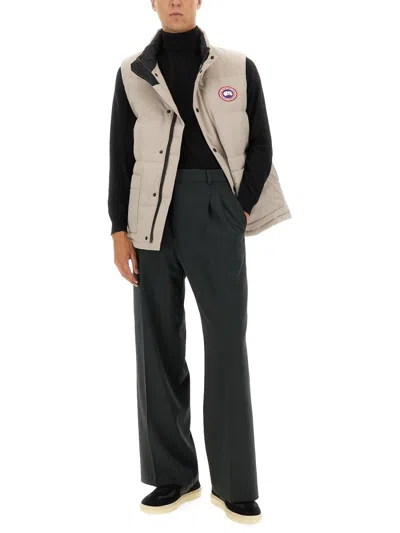 Canada Goose Men Zipped Freestyle Crew Vest In Neutral